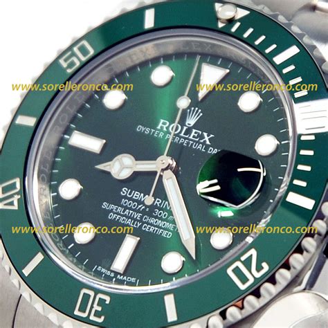 Rolex Ghiera Verde Hulk usato e nuovo prezzo 